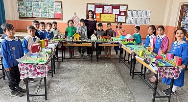 Diyadin'de öğrenciler yapay çevre tasarımı gerçekleştirdi