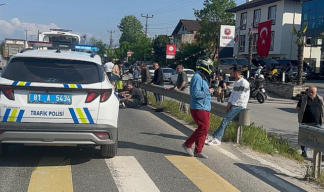 Düzce'de trafik kazası: 2 yaralı