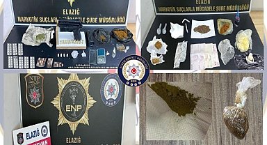 Elazığ'da uyuşturucu operasyonu: 12 tutuklama