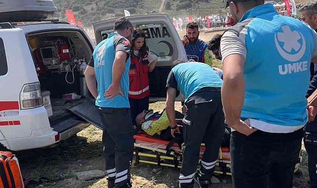 Enduro & ATV Türkiye Şampiyonası'nda 18 sporcu yaralanoı, 5'i hastaneye sevk edildi
