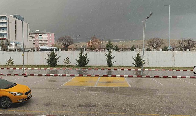 Erciş'te dolu yağışı etkili oldu