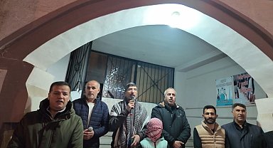 Erciş'te Gazze için destek tekbirleri getirildi