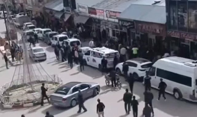 Erciş'te taşlı sopalı kavga