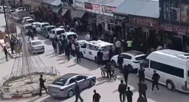 Erciş'te taşlı sopalı kavga