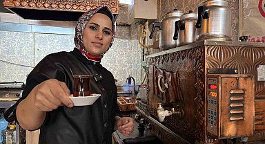 Erkeklerin egemen olduğu çay ocağı sektörüne Tokat'ta kadın girişimci dokunuşu
