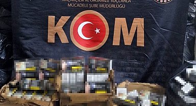 Erzincan'da 5.120.000 dal kaçak boş makaron ele geçirildi