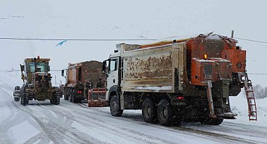 Erzincan'ın yüksek kesimlerinde kar yağışı etkili oldu
