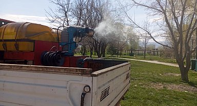 Erzincan'da larva ilaçlaması