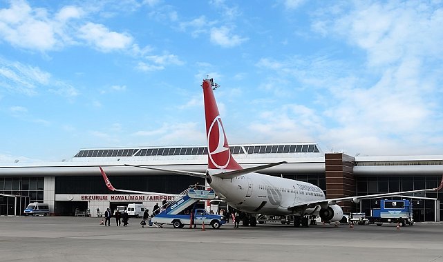 Erzurum'da 3 ayda 306 bin 332 kişi uçtu