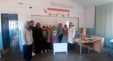 Fatih Mahallesi'nden Ilıcabaşı Ortaokulu'na destek