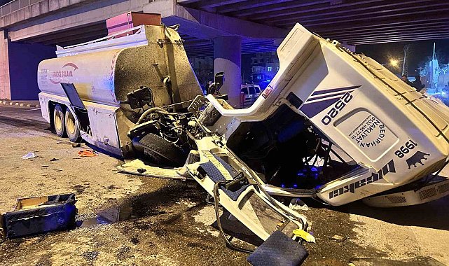 Fren arızası meydana gelen arazöz dehşeti yaşattı: 1 ölü, 1 ağır yaralı