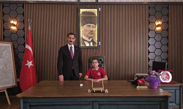Gaziantep'te ilkokul öğrencisi 23 Nisan için kaymakam oldu