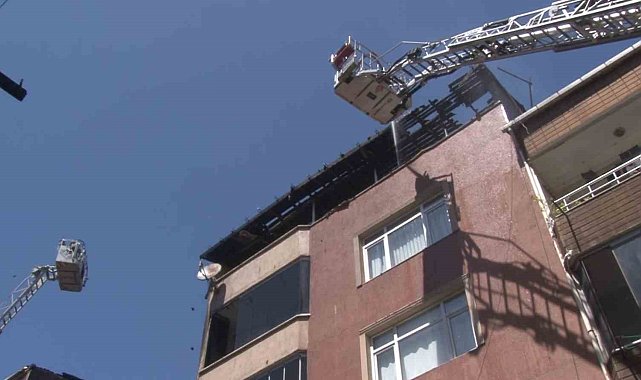 Gaziosmanpaşa'da 4 katlı binada yangın çıktı, 1 kişi dumandan etkilendi