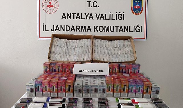 Gazipaşa'da 850 adet kaçak elektronik sigara ele geçirildi