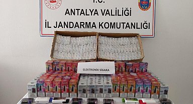 Gazipaşa'da 850 adet kaçak elektronik sigara ele geçirildi