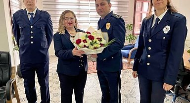 Germencik Kaymakamı Doğru, İlçe Emniyet Müdürü Haykırer ve teşkilat mensuplarını ağırladı