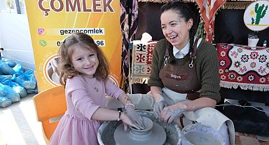 "Gezen Çömlek Atölyesi" çocukların ilgi odağı oldu