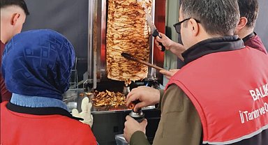 Gönen'de döner işletmeleri denetlendi: Numuneler uygun çıktı