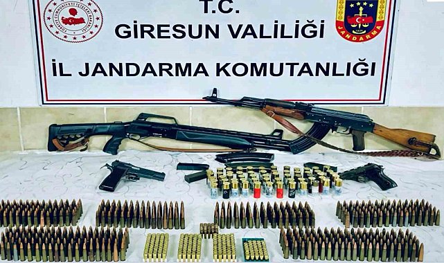 Görele'de cephanelik gibi eve jandarma baskını
