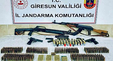 Görele'de cephanelik gibi eve jandarma baskını