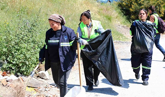 Gümbet'te 2 bin 250 kilogram atık toplandı