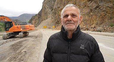 Gümüşhane-Giresun karayolundaki heyelanda faciayı engelleyen ihbarı yapan vatandaş konuştu