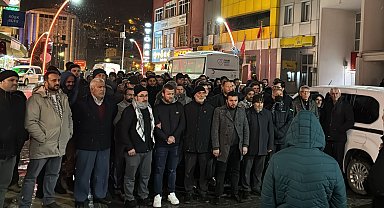 Gümüşhane'de yüzlerce kişi Gazze'ye destek için yürüdü