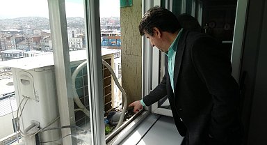 Güvercinler için klimasını kapattı
