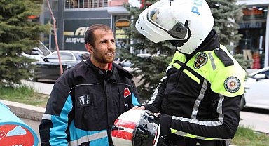 Hakkari'de motosikletlilere sıkı denetim