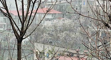 Hakkari'de Nisan ayında kar yağışı etkili oldu