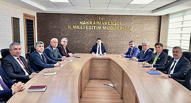 Hakkari'de okulların genel durumu değerlendirildi