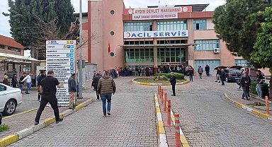 Hasta ziyaretine gelen aile üyeleri birbirine girdi