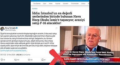 'Hava Harp Okulu İzmir'e taşınacak' iddialarına açıklama