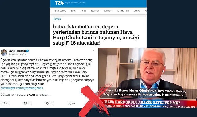 'Hava Harp Okulu İzmir'e taşınacak' iddialarına açıklama