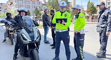 Hayrabolu'da motosiklet denetimi