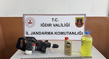 Iğdır'da izinsiz kazı operasyonu