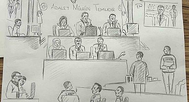 İhlas Haber Ajansı adliye ressamı İmamoğlu'nun ifadelerini böyle çizdi