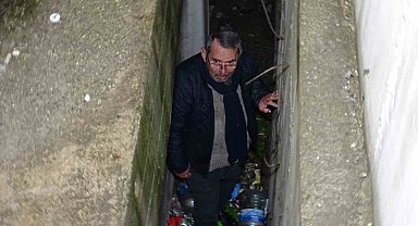 İki duvar arasına sıkışan yaşlı adam kurtarıldı