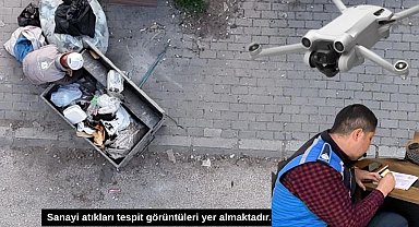 İnegöl Belediyesi'nden dronlu denetim