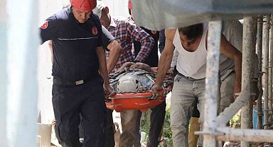 İnşaat işçisi villanın jeneratör odasına düşüp yaralandı