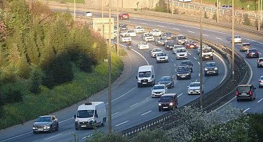 İstanbul istikametine yoğun trafik