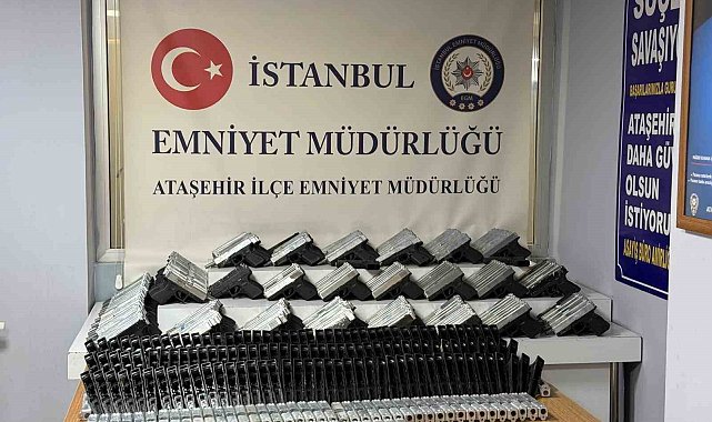 İstanbul'da yasadışı silah atölyesine baskın: 313 ruhsatsız tabanca ele geçirildi