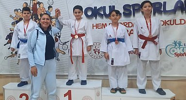 İzmir Karate Şampiyonası'nda Aliağa rüzgârı