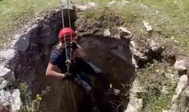 İzmir'de kuyuya düşen kuzu kurtarıldı