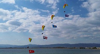 İznik Gölü üzerinde muhteşem görüntüler
