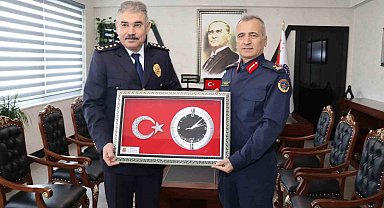 Jandarma Komutanı Atasoy'dan Emniyet Müdürü Karabörk'e ziyaret