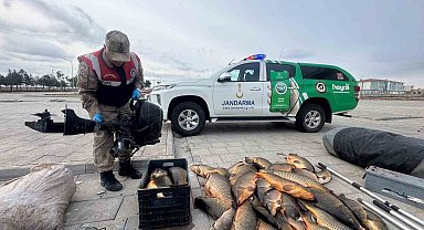 Kaçak balık avlayan şahsa 221 bin lira ceza