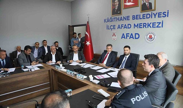 Kağıthane'de Afet Koordinasyon Toplantısı gerçekleşti