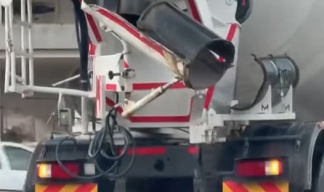 Kahramanmaraş'ta beton mikserine 152 bin lira ceza