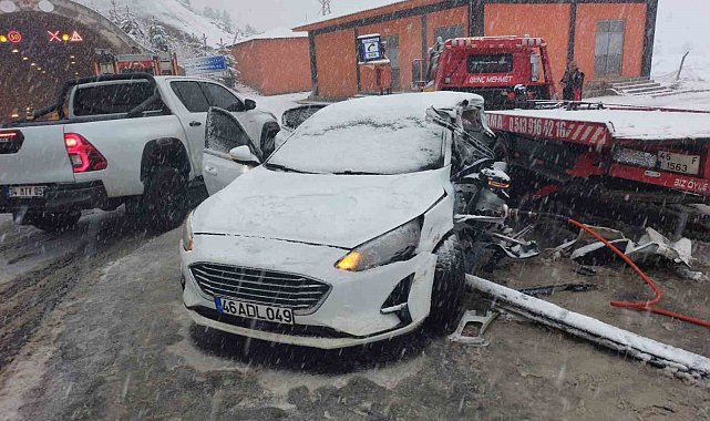 Kahramanmaraş'ta kar kazalara neden oldu: 1 ölü, 3 yaralı